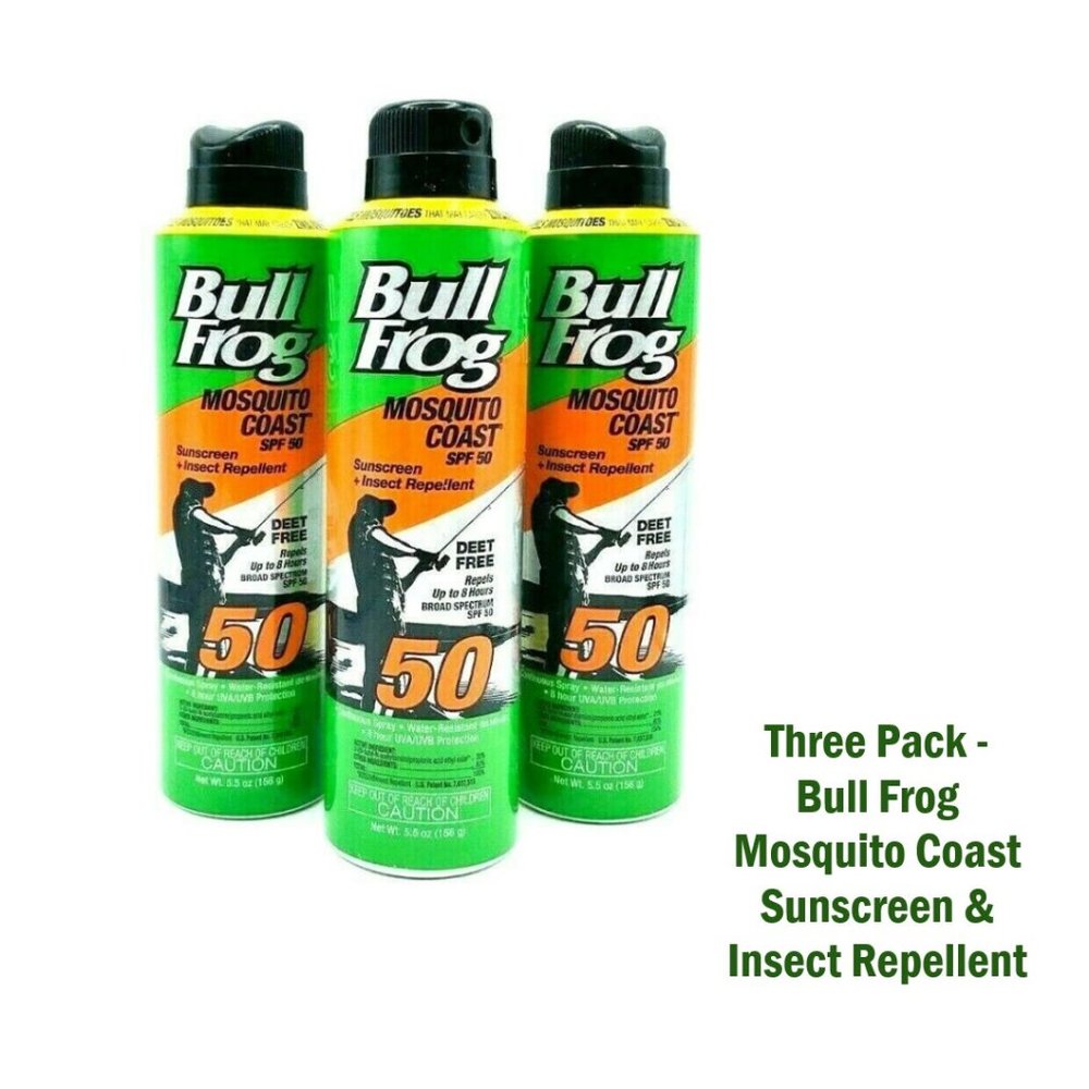 Bullfrog Mosquito Coast Sunscreen & Bug Spray 3 Pk